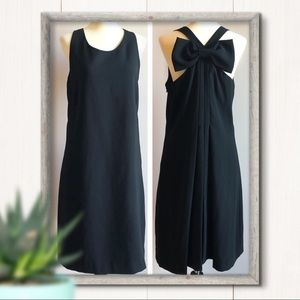 Eliza J Black Bow Detail Cocktail Dress Size 10P